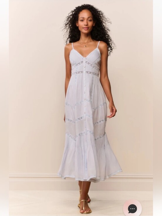 LoveShackFancy Dresses & Skirts - LoveShackFancy Blue Esilda Maxi Dress